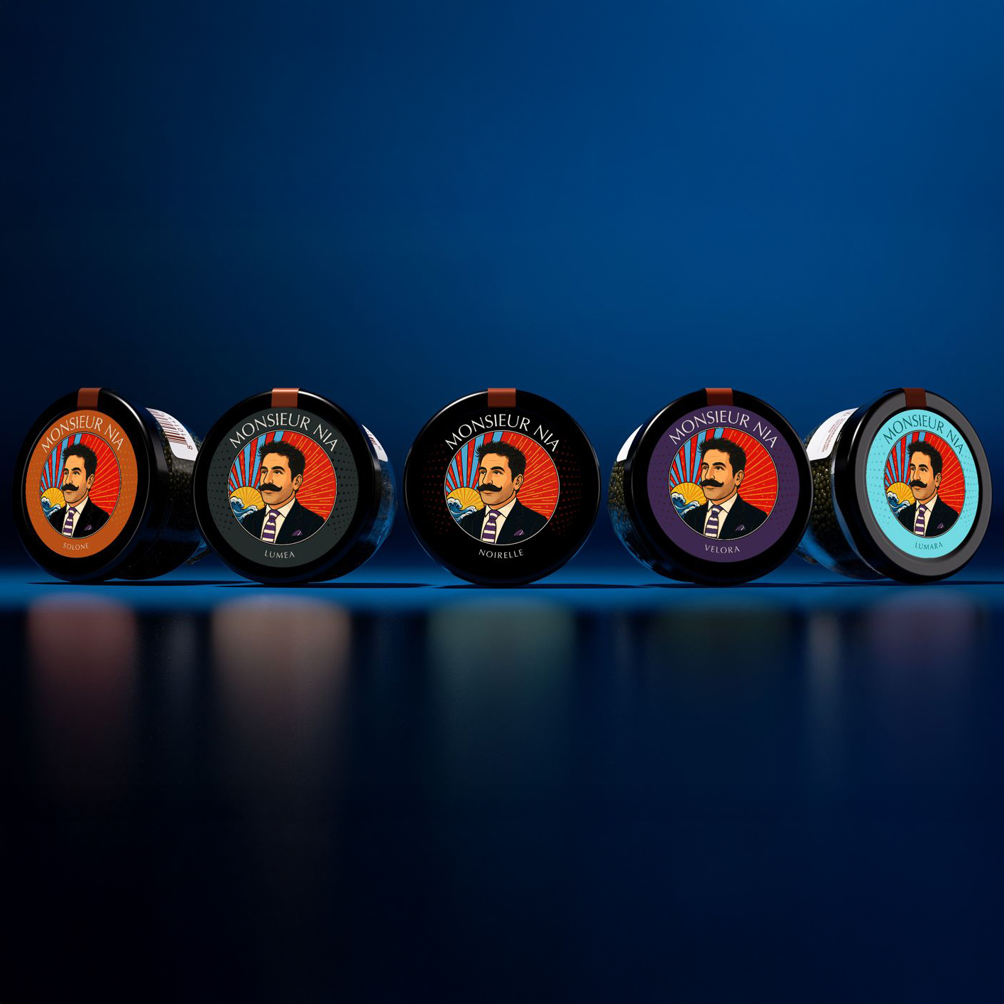 luxury caviar tins gourmet product lineup