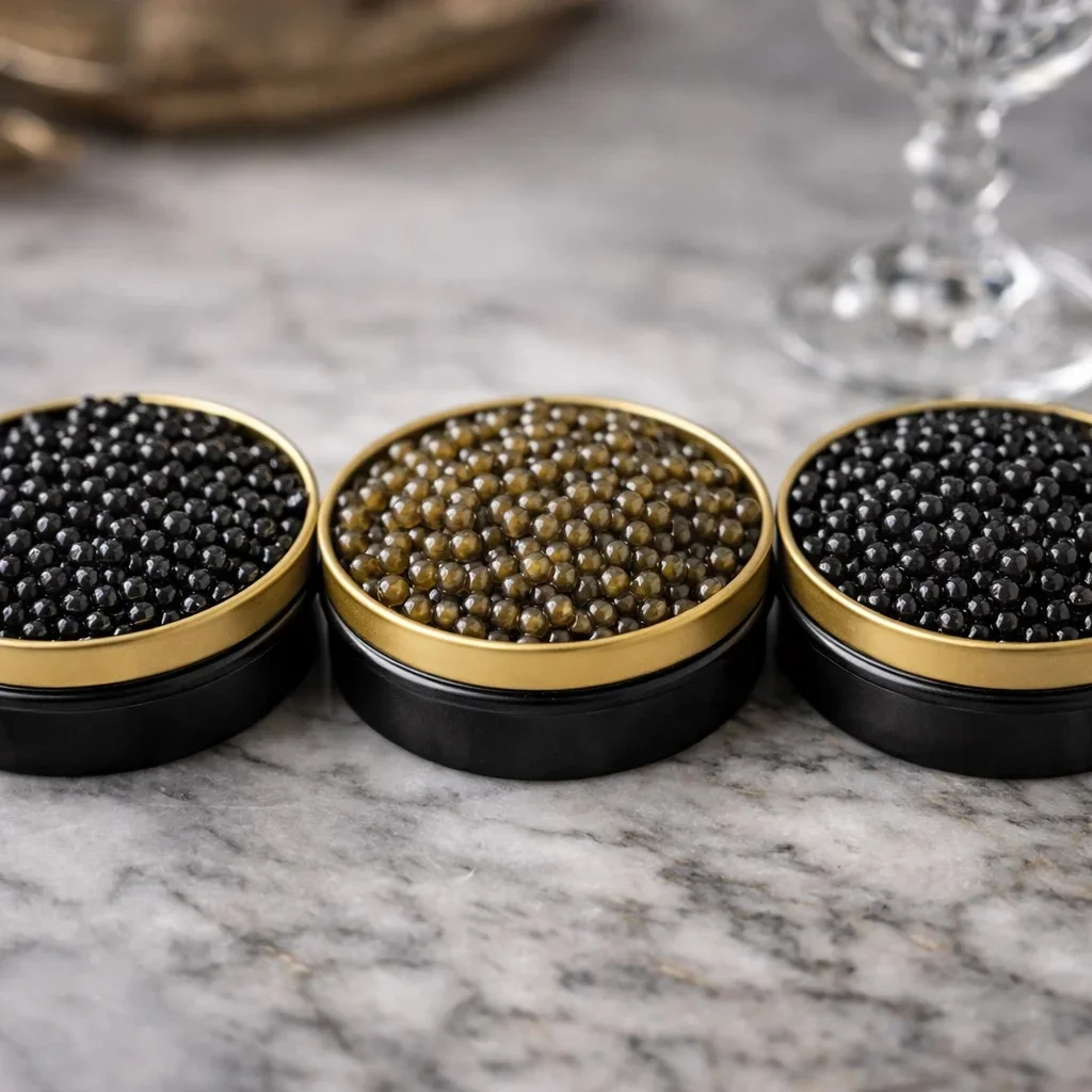 Vergleich der beliebtesten Sorten von Störkaviar