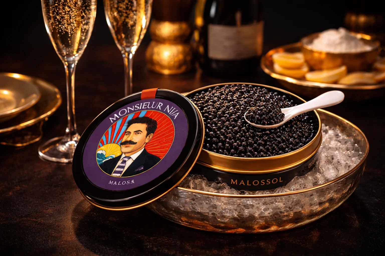 luxury caviar close up texture malossol grains macro shot